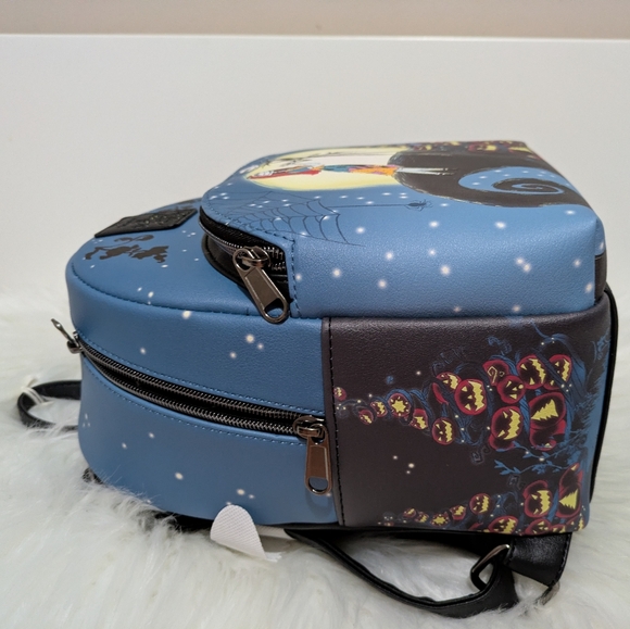 Loungefly Nightmare Before Christmas Spiral Hill Jack & Sally Mini Backpack New! - Picture 7 of 12